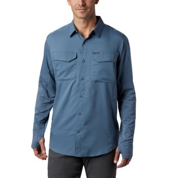 Columbia Silver Ridge Lite Hybrid, Camisa Azules Para Hombre | 475236-VER